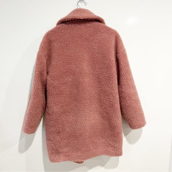 Abercrombie & Fitch Teddy Long Coat Jacket - Picture 7 of 15